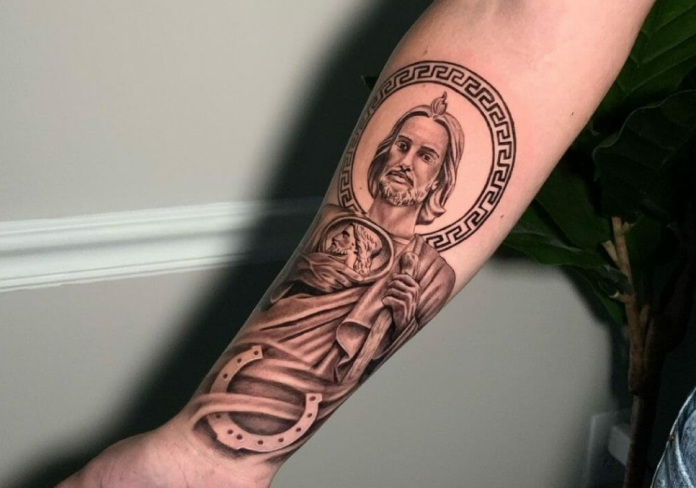 San Judas tattoo symbolize